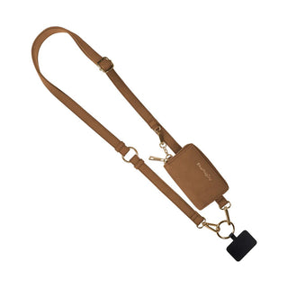 Clip & Go Brushed Vegan Leather Strap With Pouch - All About Me Boutique
