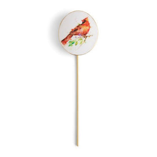 Demdaco Cardinal Red and Gold Floral Pick - All About Me Boutique