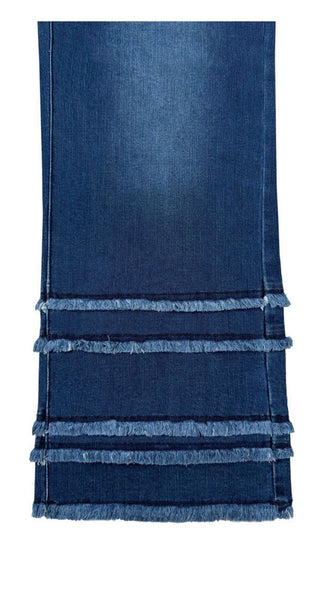 Ethyl Stacked Ankle Pull On Pant - All About Me Boutique