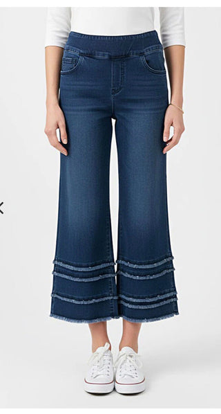 Ethyl Stacked Ankle Pull On Pant - All About Me Boutique
