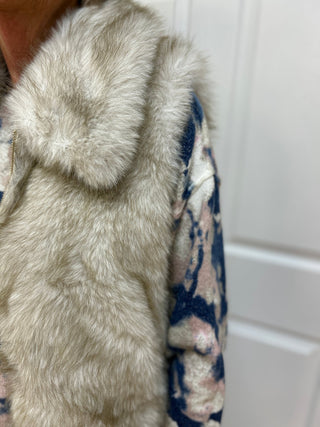 Fur Bomber Zip Up Vest by Kaleidoscope - All About Me Boutique
