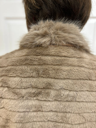 Fur Jacket with Collar and Side Pockets Vest by Kaleidoscope - All About Me Boutique