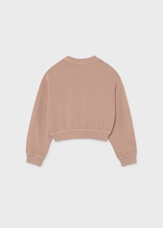 Mayoral Girls Embroidered Applique Sweatshirt