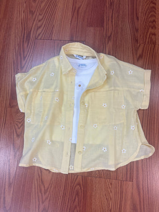 Girls 2 Piece Daisy Printed Tank and Blouse by Mayoral - All About Me Boutique
