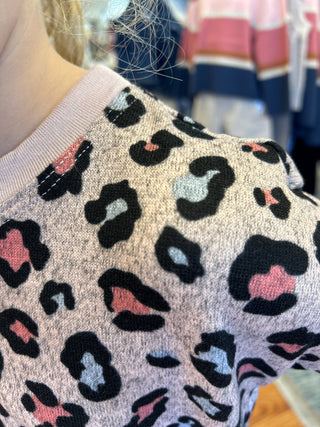 Girls Cheetah Print Sweatshirt - All About Me Boutique