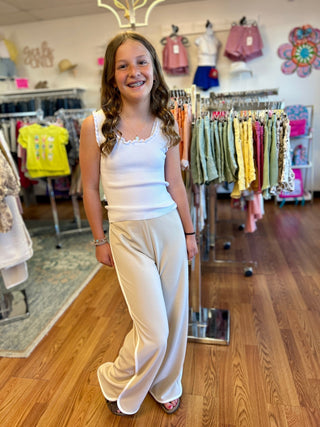 Girls Crepe Knit Jogger by Mayoral - All About Me Boutique
