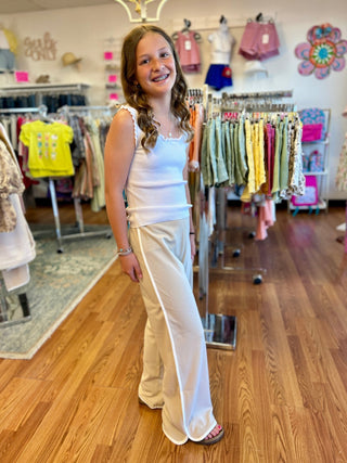 Girls Crepe Knit Jogger by Mayoral - All About Me Boutique