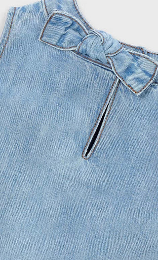 Girls Denim Sleeveless Top by Mayoral - All About Me Boutique