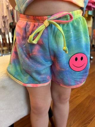 Girls Neon Tie Dye Shorts by Area Code 407 - All About Me Boutique