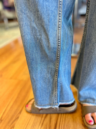 Girls Starstruck Denim Pants by Mayoral - All About Me Boutique