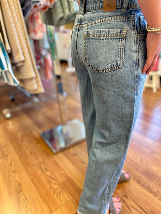 Girls Starstruck Denim Pants by Mayoral - All About Me Boutique