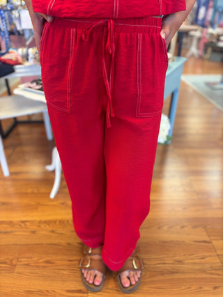 Hayden Girls Linen Look Pull on Wide Leg Pant - All About Me Boutique