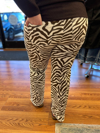 Heart of Pine Baby Zebra Print Denim - All About Me Boutique