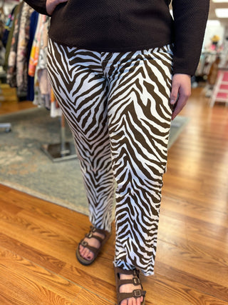 Heart of Pine Baby Zebra Print Denim - All About Me Boutique