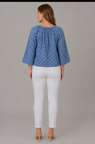 Hope and Harlow Floral Tencel Raglan Sleeve Top - All About Me Boutique