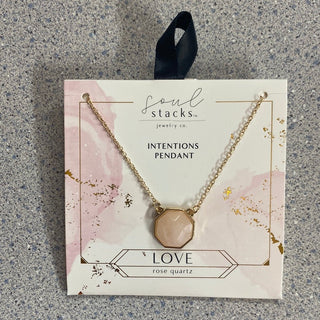 Intentions Semi - Precious Stone Pendants by Soul Stacks - All About Me Boutique
