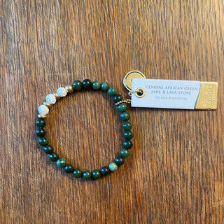 SS - Stone and Lava Stone Stack Bracelets (JKA) - All About Me Boutique