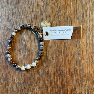 SS - Stone and Lava Stone Stack Bracelets (JKA) - All About Me Boutique