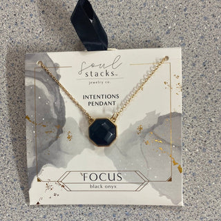 Intentions Semi - Precious Stone Pendants by Soul Stacks - All About Me Boutique