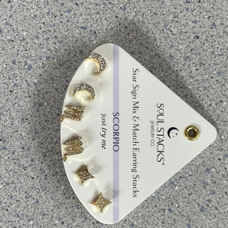 Zodiac Sign Mix & Match Earring Stacks by Soul Stacks - All About Me Boutique