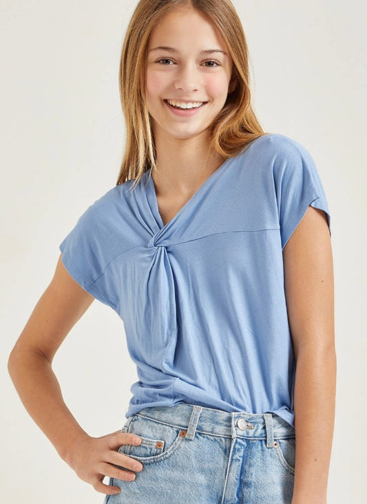 GG-Girls Twisted Knot Dolman Sleeve Tee (Just Kidding Around)