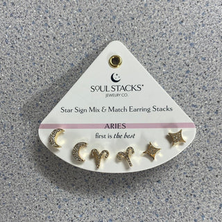 Zodiac Sign Mix & Match Earring Stacks by Soul Stacks - All About Me Boutique