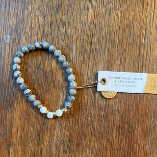 SS - Stone and Lava Stone Stack Bracelets (JKA) - All About Me Boutique