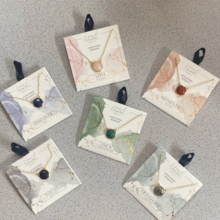 Intentions Semi - Precious Stone Pendants by Soul Stacks - All About Me Boutique