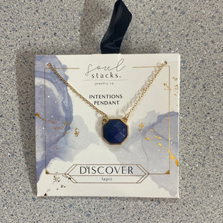 Intentions Semi - Precious Stone Pendants by Soul Stacks - All About Me Boutique