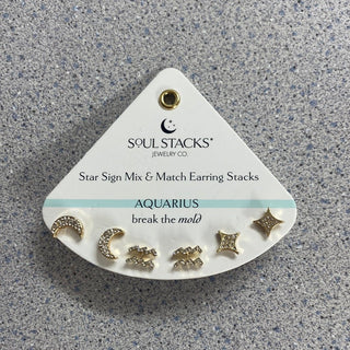 Zodiac Sign Mix & Match Earring Stacks by Soul Stacks - All About Me Boutique