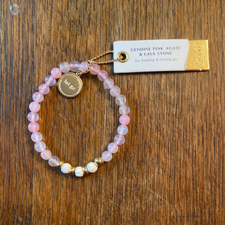 SS - Stone and Lava Stone Stack Bracelets (JKA) - All About Me Boutique