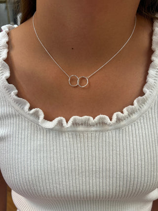 Interlocking Circle "Best Friends" Necklace – Sterling Silver by Skosh - All About Me Boutique