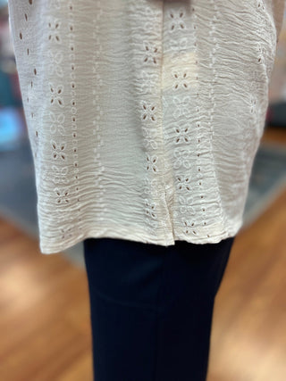 Isca Textured Blouse - All About Me Boutique