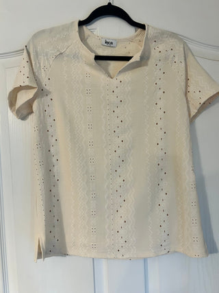 Isca Textured Blouse - All About Me Boutique