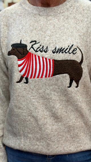 Jade by Jane Parisian Dog Graphic Sweater - All About Me Boutique