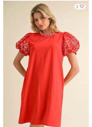 Jodifl Frill Neck Dress - All About Me Boutique