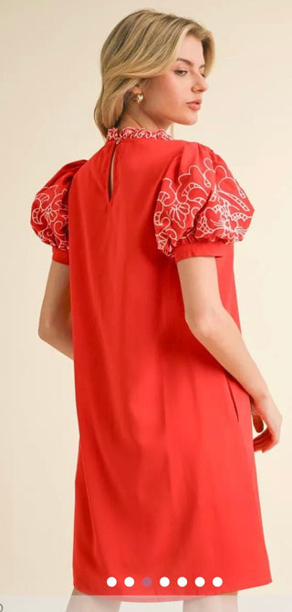 Jodifl Frill Neck Dress - All About Me Boutique