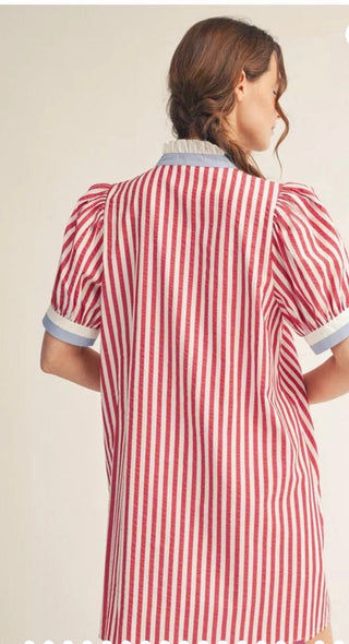 Jodifl Stripe Shift Dress - All About Me Boutique
