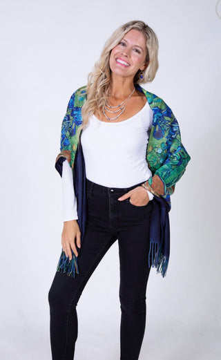 Kaleidoscope Famous Painting Print Shawls - All About Me Boutique