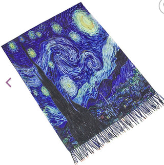 Kaleidoscope Famous Painting Print Shawls - All About Me Boutique