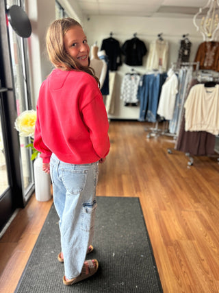 KanCan Girls Barrel Jeans - Cargo Pocket - All About Me Boutique