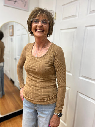 Lior Long Sleeve Mesh Blouse - All About Me Boutique