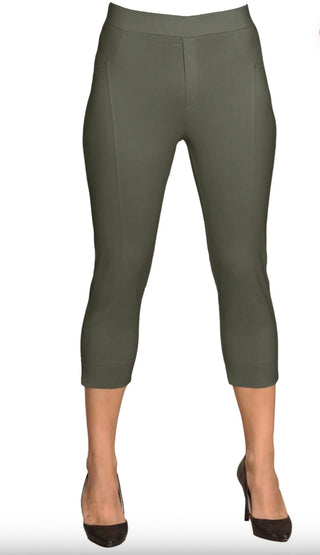 Lior Paris Rosie Slim Fit Pull - On Capri – High - Waist Stretch Trousers - All About Me Boutique
