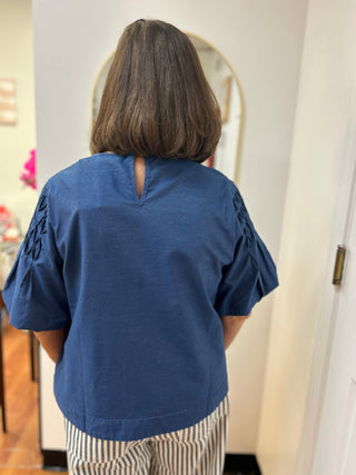 Liv Los Angeles Tencel Smocked Yoke Blouse - All About Me Boutique