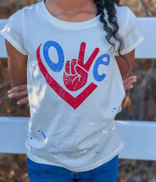 Love Peace Graphic Tee by Sweet Soul - All About Me Boutique