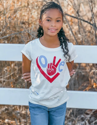 Love Peace Graphic Tee by Sweet Soul - All About Me Boutique