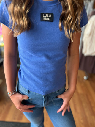 Lulu Mac Girls Baby Doll Top - Royal Blue - All About Me Boutique