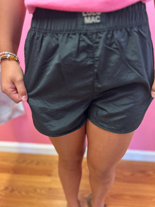 LuLu Mac Girls Black Solid Shorts - All About Me Boutique