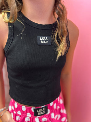 LuLu Mac Girls Black Solid Tank - All About Me Boutique