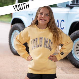 Lulu Mac Girls Butter/Camo Sweatshirt - All About Me Boutique